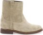 Isabel marant Zachte suède enkellaarzen Beige Dames - Thumbnail 7