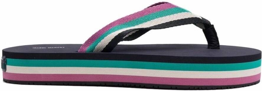 Isabel marant Tae Flip Flops Sandals Zwart Dames