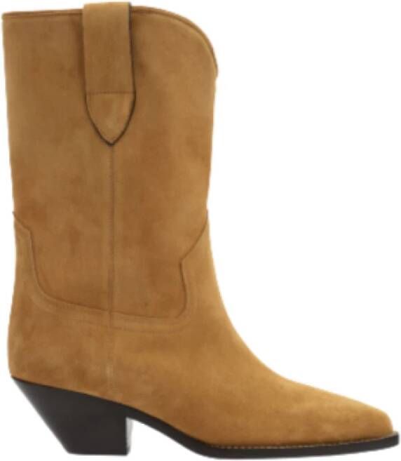 Isabel marant Taupe Suède Boho Chic Enkellaarzen Brown Dames