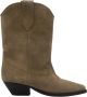 Isabel marant Taupe Suède Cuban Heel Slip-On Laarzen Beige Dames - Thumbnail 1