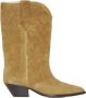 Isabel marant Westers-stijl Beige Laarzen met Geborduurd Motief Beige Dames - Thumbnail 1