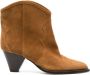 Isabel marant Wildlederstiefel met 60mm Tapered Hak Brown Dames - Thumbnail 1