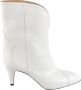 Isabel marant Witte Leren Hoge Hakken Laarzen White Dames - Thumbnail 9