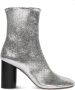 Isabel marant Zilver Metallic Leren Hoge Hak Laarzen Gray Dames - Thumbnail 1