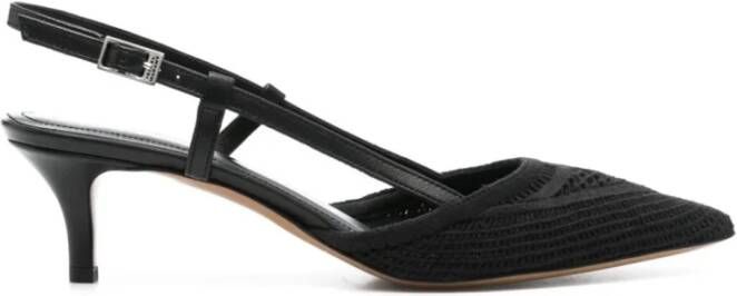 Isabel marant Zwarte Gebreide Kitten Heel Pumps Black Dames