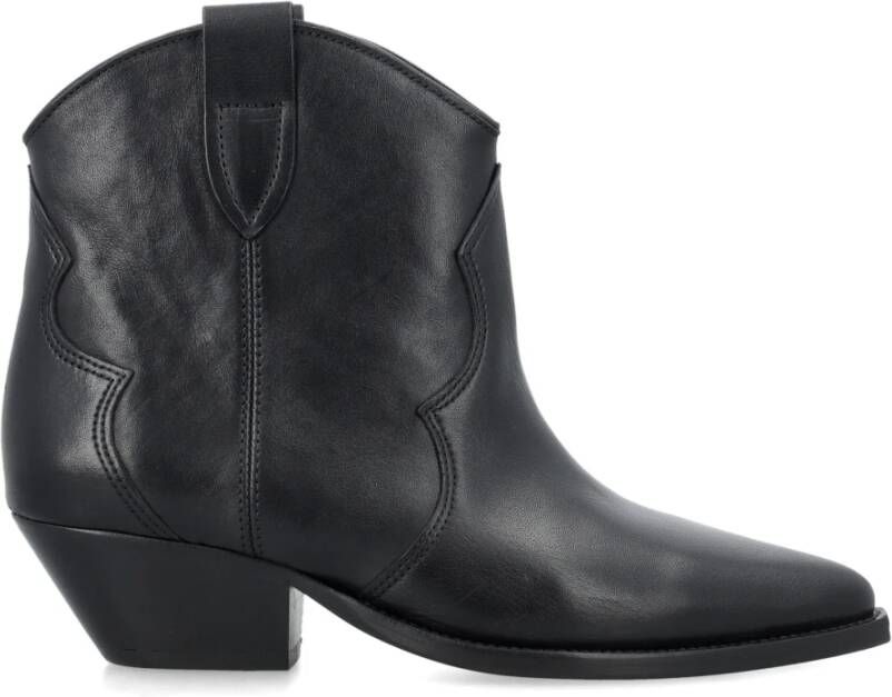 Isabel marant Zwarte Gesloten Teen Cowboy Laarzen Black Dames