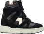 Isabel marant Zwarte hoge sneakers met verborgen sleehak Black Dames - Thumbnail 1