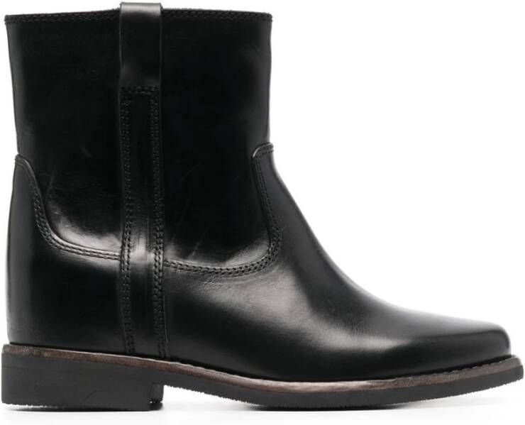 Isabel marant Zwarte Leren Susee Laarzen Black Dames