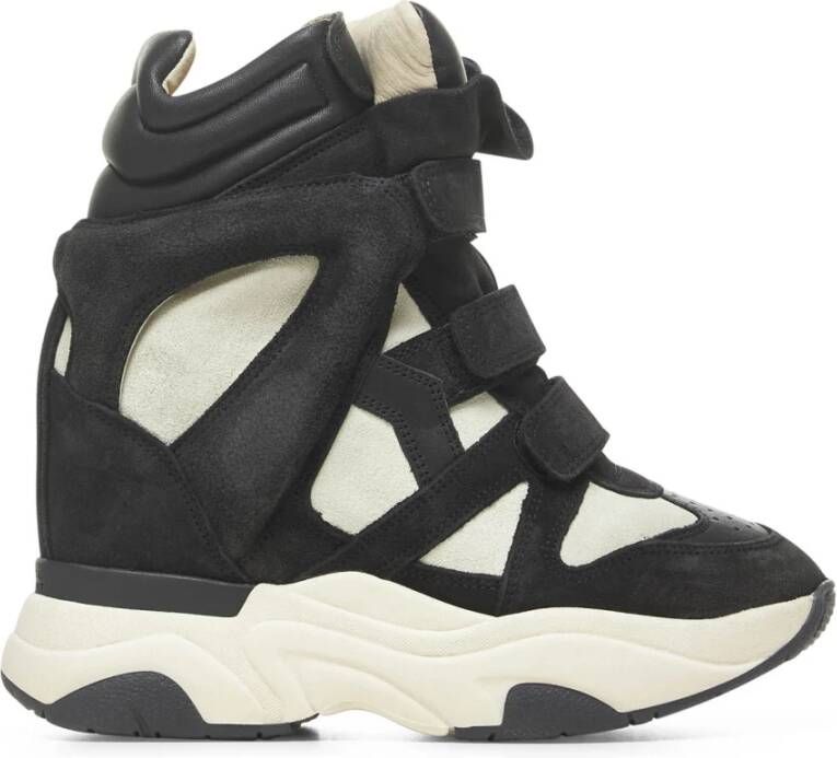 Isabel marant Zwarte Suède High-Cut Sneakers Black Dames