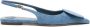 Jacquemus Blauwe Denim Slingback Ballerina Blue Dames - Thumbnail 1