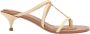 Jacquemus Crème Sandalen met Gouden Logo Beige Dames - Thumbnail 1