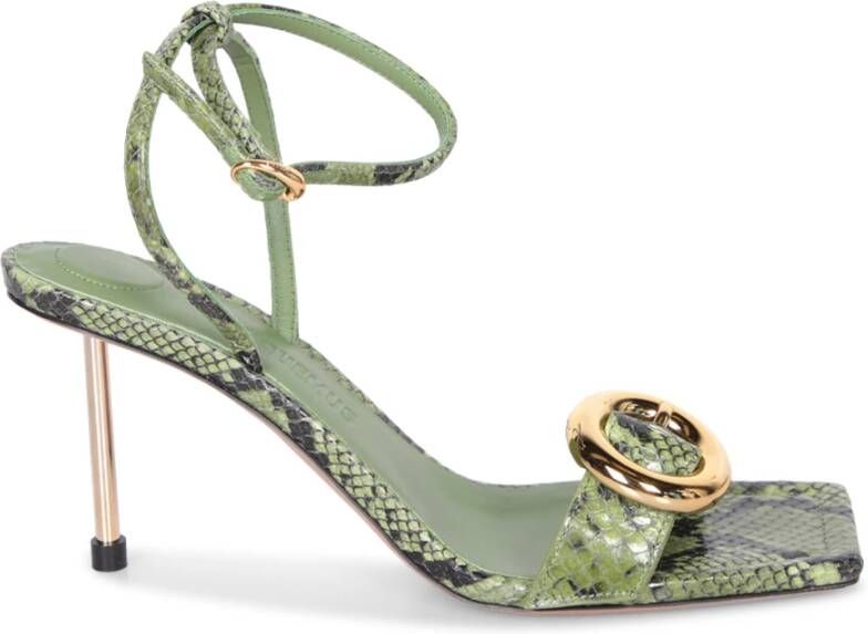 Jacquemus Groene Sandalen Verhogen Stijl Statement Green Dames