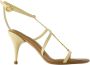 Jacquemus Luxe Leren Hoge Hak Sandalen Beige Dames - Thumbnail 5