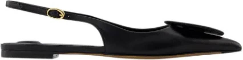 Jacquemus Leather flats Black Dames