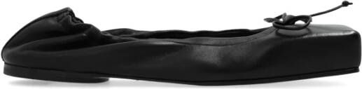 Jacquemus Leren balletflats Black Dames