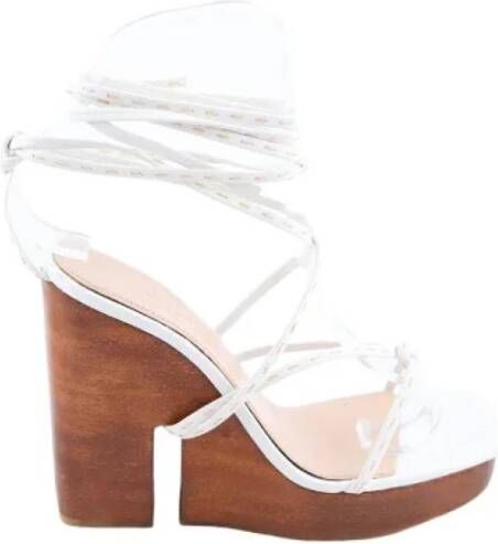 Jacquemus Pre-owned Leather heels White Dames