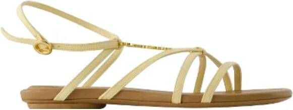 Jacquemus Pre-owned Leather sandals Beige Dames