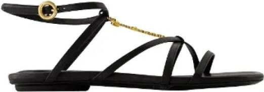 Jacquemus Pre-owned Leather sandals Black Dames