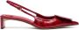 Jacquemus Hoge hakken Les Slingbacks Duelo B Pumps Leather in rood - Thumbnail 6