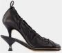 Jacquemus Pumps & high heels Les Doubles Ballerines Pumps Leather Black in zwart - Thumbnail 6