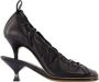 Jacquemus Pumps & high heels Les Doubles Ballerines Pumps Leather Black in zwart - Thumbnail 1