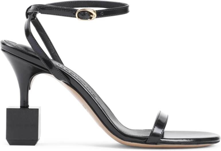 Jacquemus Zwarte Sandalen met 9cm Hak Black Dames