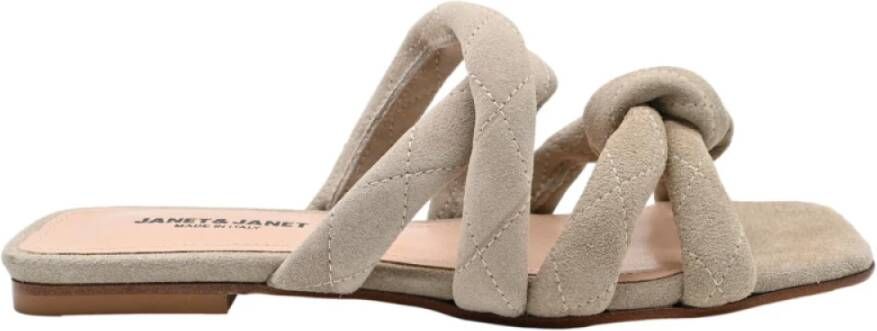 Janet & Janet Cassandra Ivory Sandalen Beige Dames