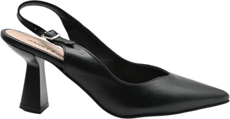 Janet & Janet Elegante Zwarte Hakken Black Dames