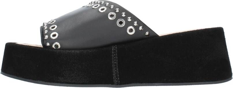 Janet & Janet Sandalen Zwart Black Dames