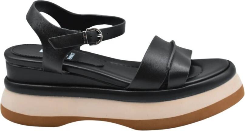 Jeannot Flat Sandals Black Dames