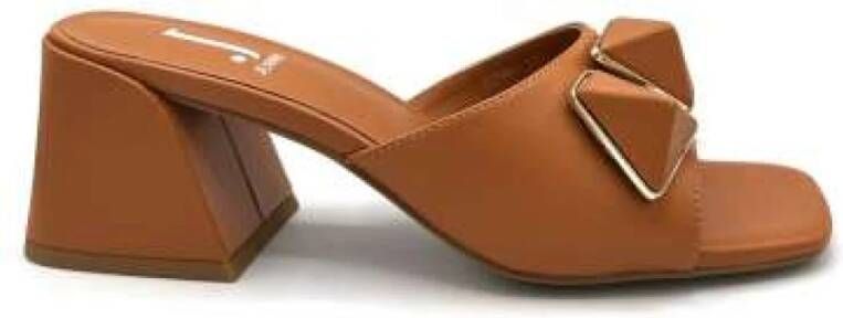 Jeannot Flat Sandals Brown Dames