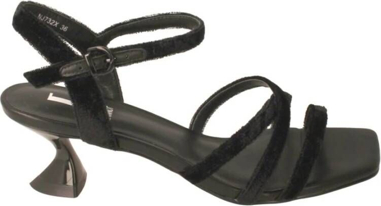 Jeannot Hoge hiel sandalen Zwart Dames