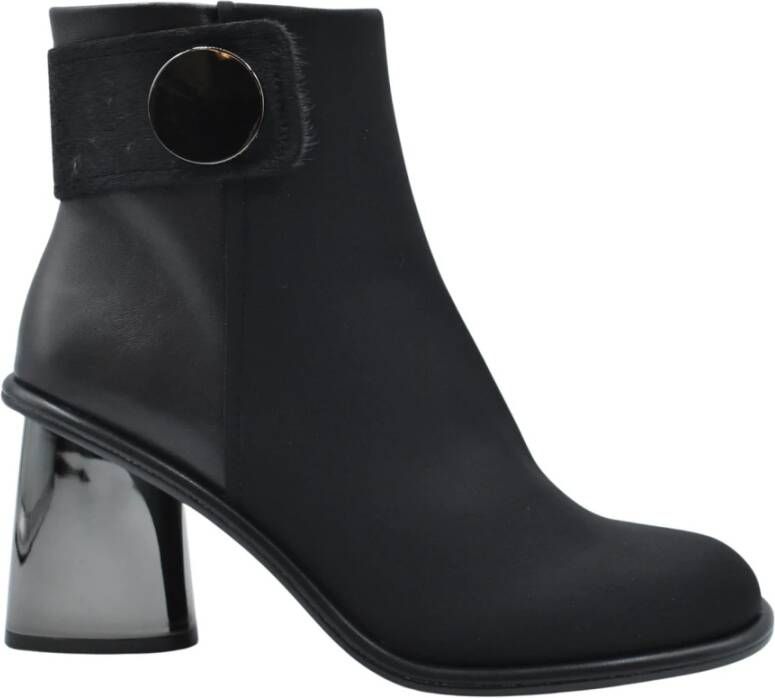 Jeannot Lyon Veterschoenen Platte Schoenen Black Dames