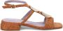 Jeannot Oranje Sandalen Elegant Gouden Accent Orange Dames - Thumbnail 1