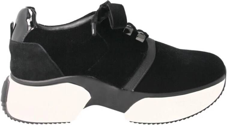 Jeannot Zwarte Sneakers met Elastische Band Black Dames