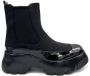 Jeannot Zwarte Stoffen Sneaker Rubberen Zool Black Dames - Thumbnail 1