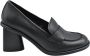 Jeannot Zwarte Veterschoenen Platte Schoenen Elegante Stijl Black Dames - Thumbnail 1