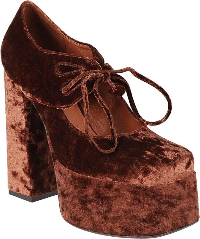 Jeffrey Campbell Bruine Hak Verhoog Décolleté Bruin Dames