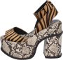 Jeffrey Campbell Dames Sandalen van Kalfshaar Multicolor Dames - Thumbnail 1