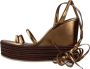 Jeffrey Campbell Gelaagde Wig Sandalen Brown Dames - Thumbnail 1