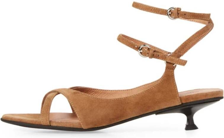 Jeffrey Campbell Kruisband Suède Sandalen Beige Dames