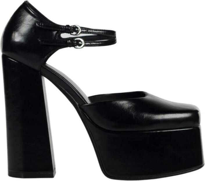 Jeffrey Campbell Verhoog je schoenenspel met zwarte sandalen Black Dames