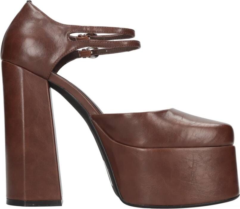 Jeffrey Campbell Met hak bruin Brown Dames