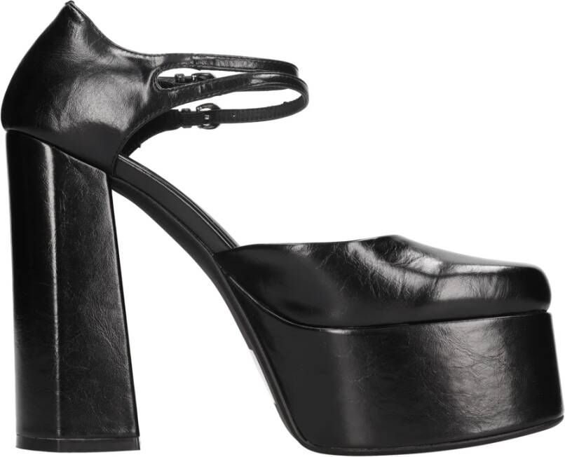 Jeffrey Campbell Verhoog je schoenenspel met zwarte sandalen Black Dames