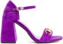 Jeffrey Campbell Paarse Suède Hoge Hak Sandalen Purple Dames - Thumbnail 1