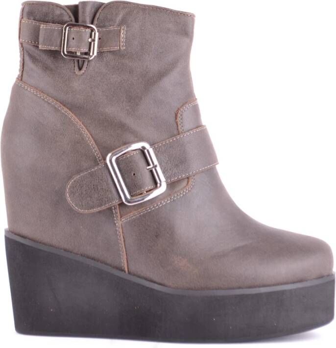 Jeffrey Campbell Premium Wedge Booties voor modieuze vrouwen Gray Dames