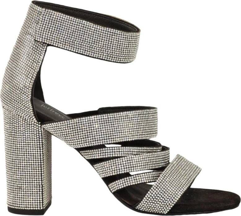 Jeffrey Campbell Stijlvolle Sandaal met Rubberen Zool Gray Dames