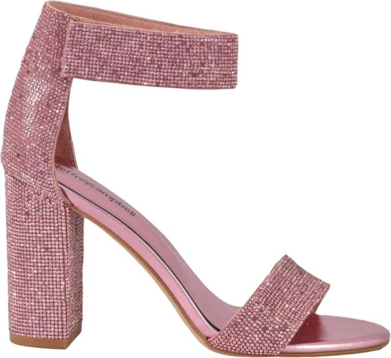 Jeffrey Campbell Stijlvolle sandaal van alternatieve vezels Pink Dames