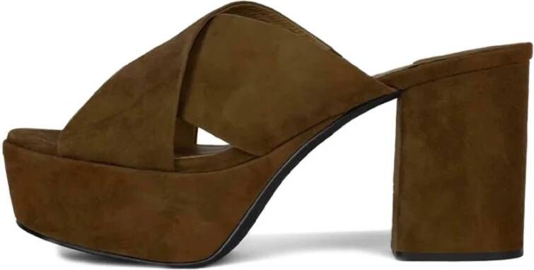 Jeffrey Campbell Suede Platform Hakken Brown Dames