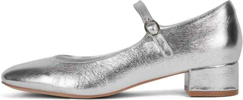 Jeffrey Campbell Zilveren Mary-Jane Kitten Heel Schoenen Gray Dames